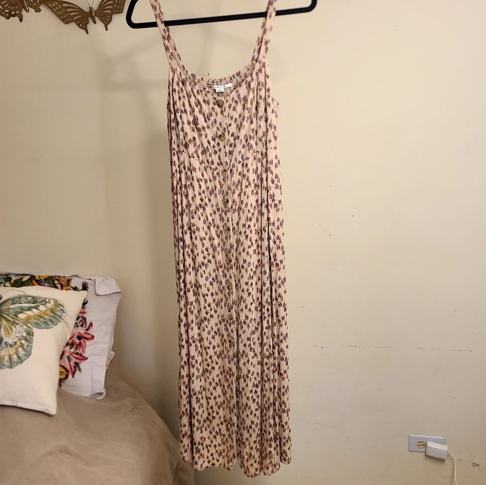 O'Neill Beige Floral Midi Dress